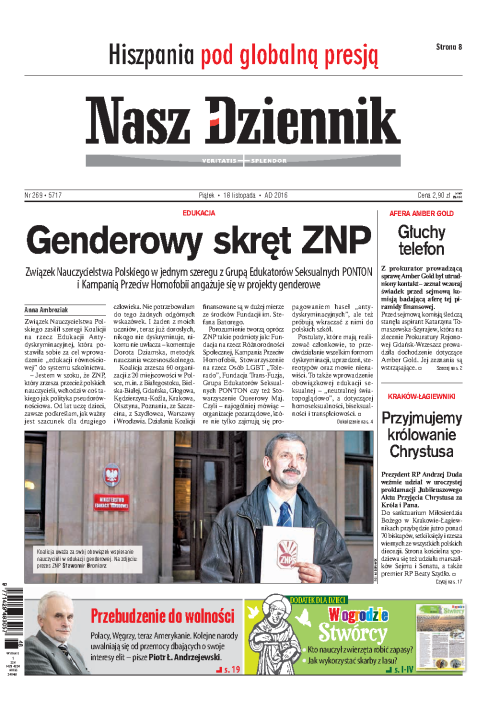 Nasz Dziennik z dnia 18.11.2016 wydanie PDF