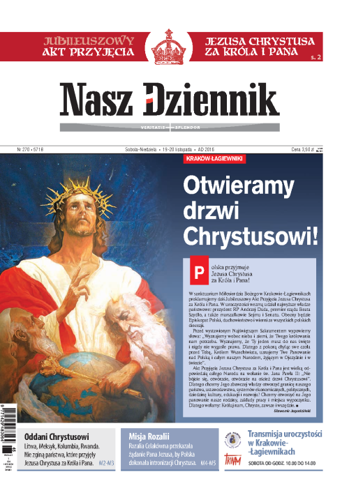 Nasz Dziennik z dnia 19.11.2016 wydanie PDF