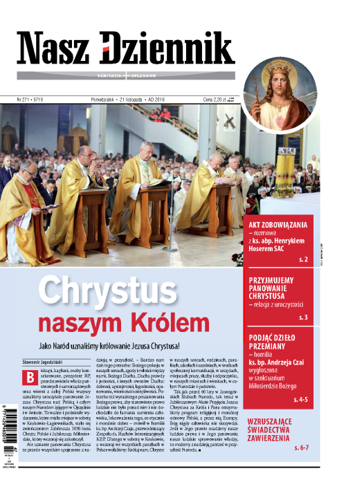 Nasz Dziennik z dnia 21.11.2016 wydanie PDF