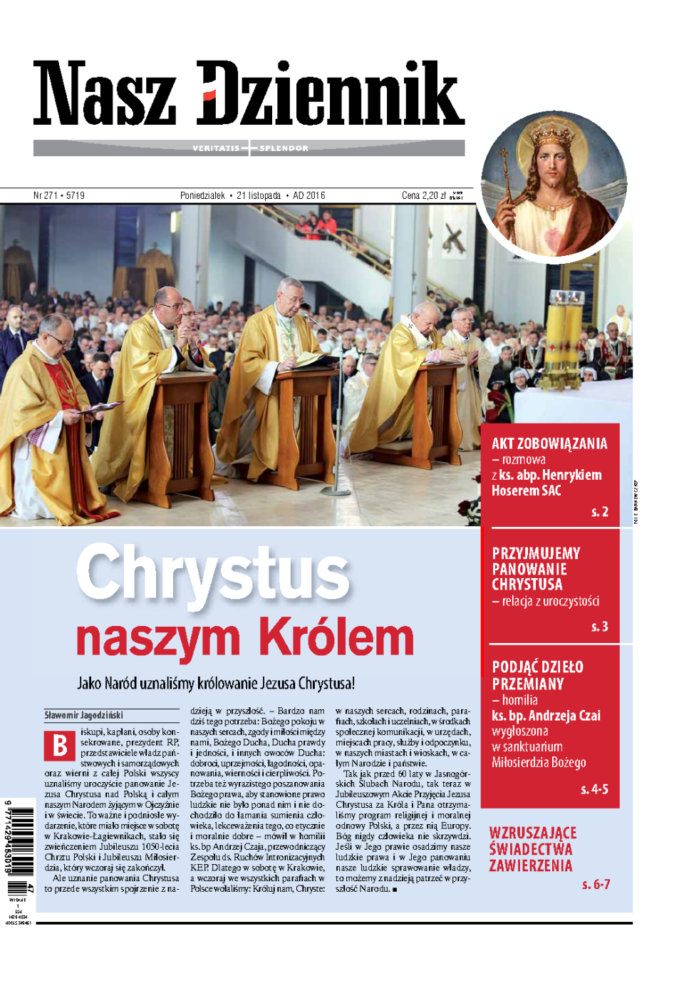Nasz Dziennik z dnia 21.11.2016 wydanie PDF