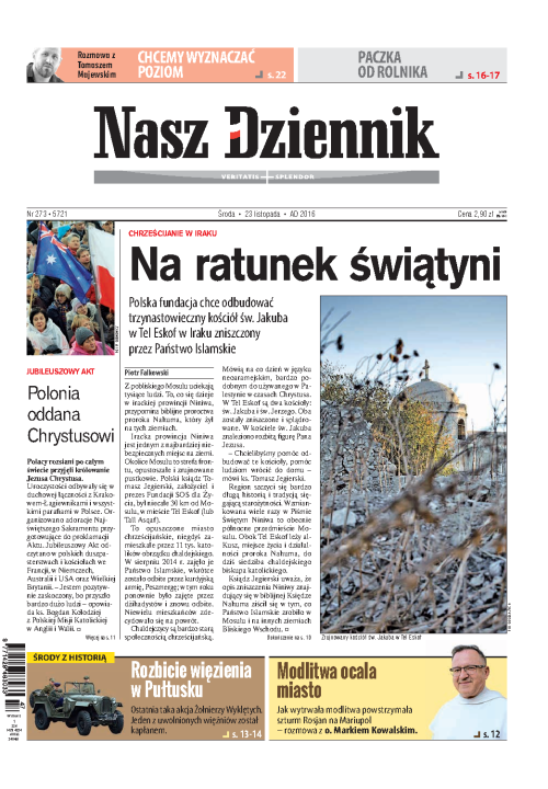 Nasz Dziennik z dnia 23.11.2016 wydanie PDF