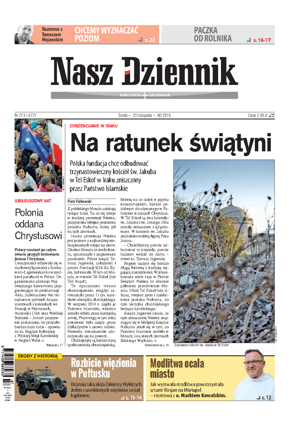 Nasz Dziennik z dnia 23.11.2016 wydanie PDF