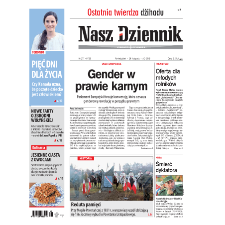 Nasz Dziennik z dnia 28.11.2016 wydanie PDF