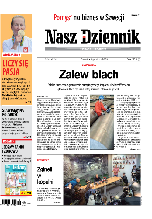 Nasz Dziennik z dnia 01.12.2016 wydanie PDF