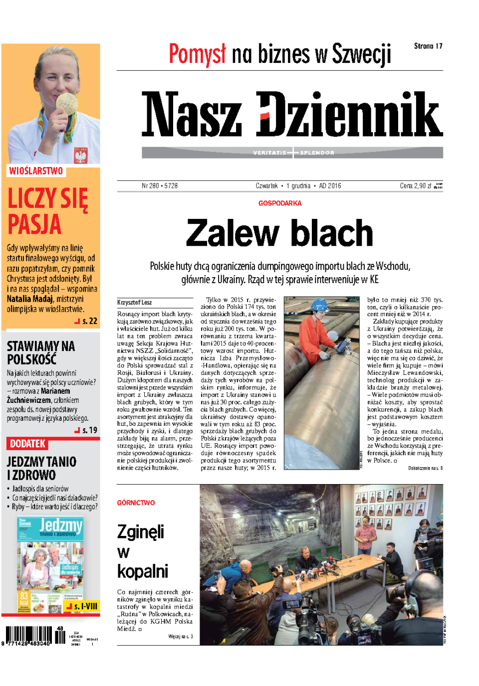 Nasz Dziennik z dnia 01.12.2016 wydanie PDF