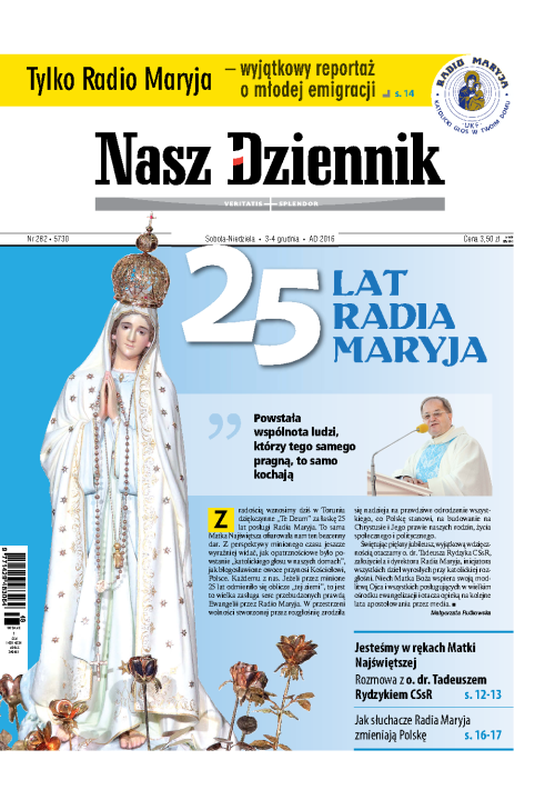 Nasz Dziennik z dnia 03.12.2016 wydanie PDF