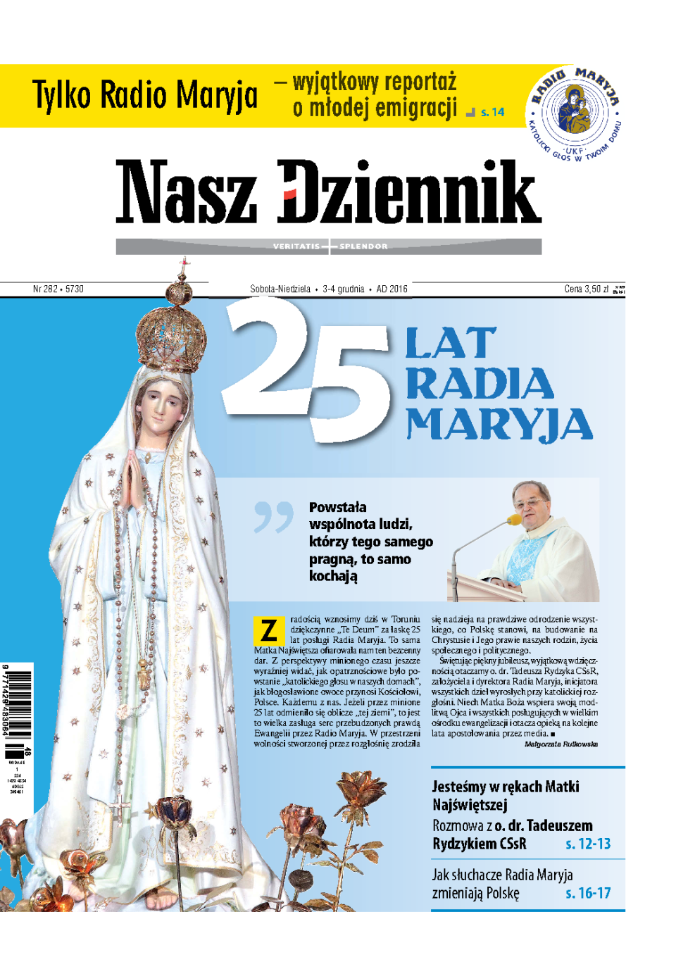 Nasz Dziennik z dnia 03.12.2016 wydanie PDF