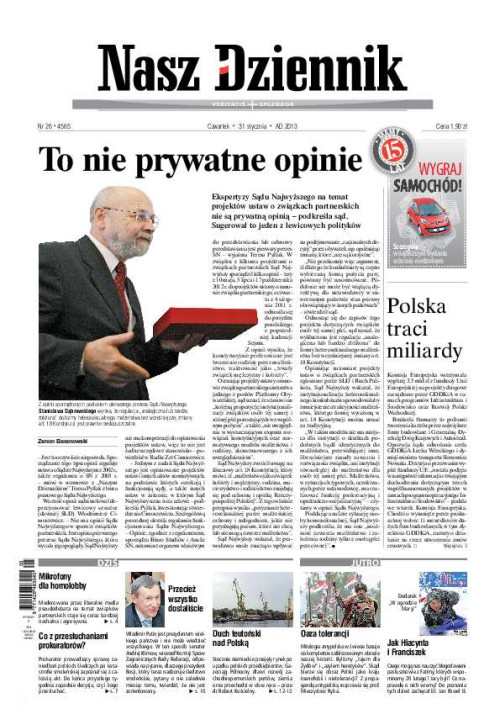 Nasz Dziennik z dnia 31.01.2013 wydanie PDF