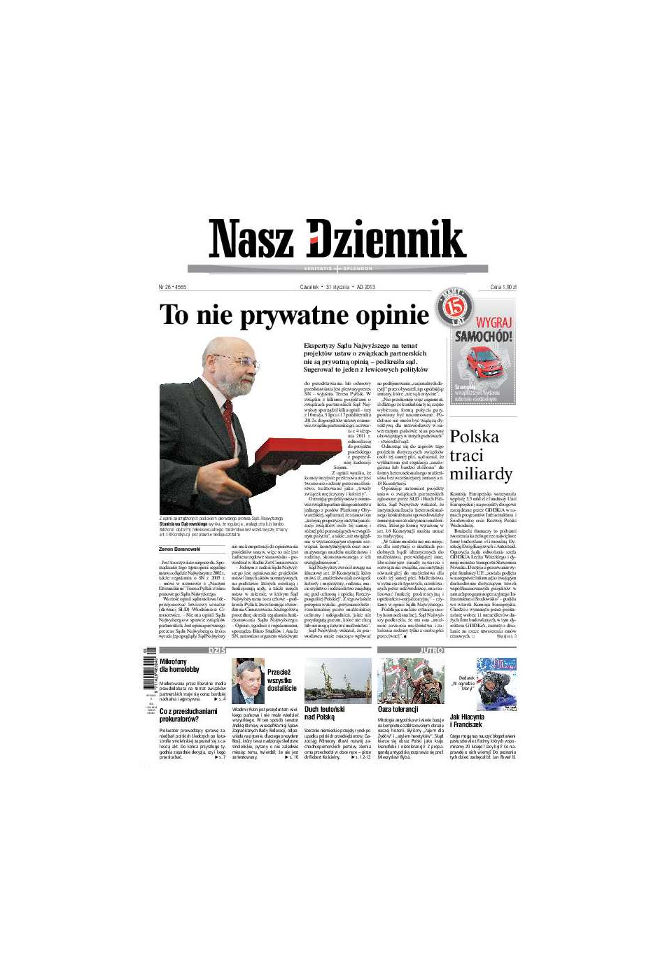 Nasz Dziennik z dnia 31.01.2013 wydanie PDF