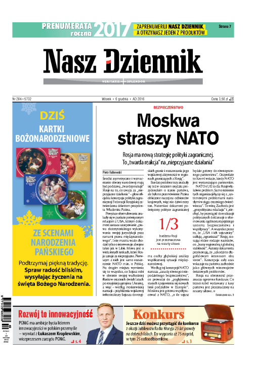 Nasz Dziennik z dnia 06.12.2016 wydanie PDF