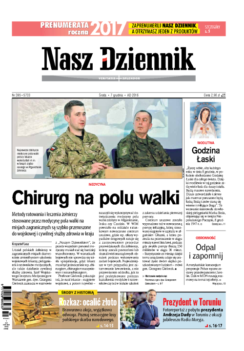 Nasz Dziennik z dnia 07.12.2016 wydanie PDF