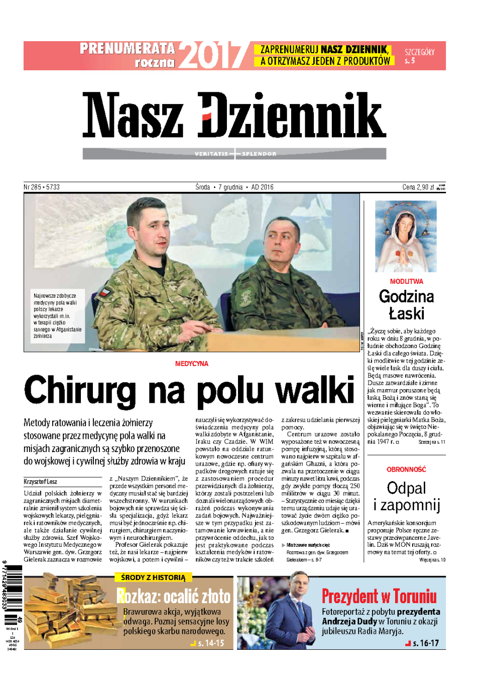 Nasz Dziennik z dnia 07.12.2016 wydanie PDF