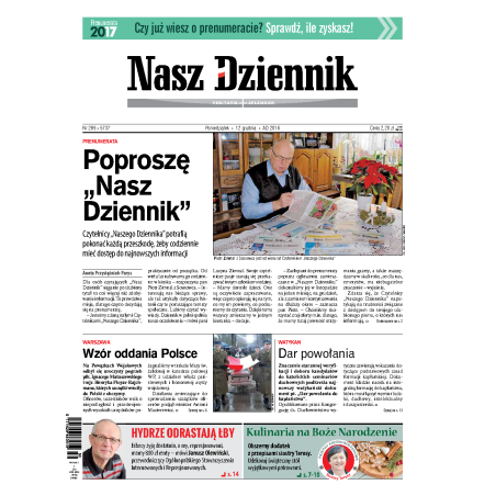 Nasz Dziennik z dnia 12.12.2016 wydanie PDF