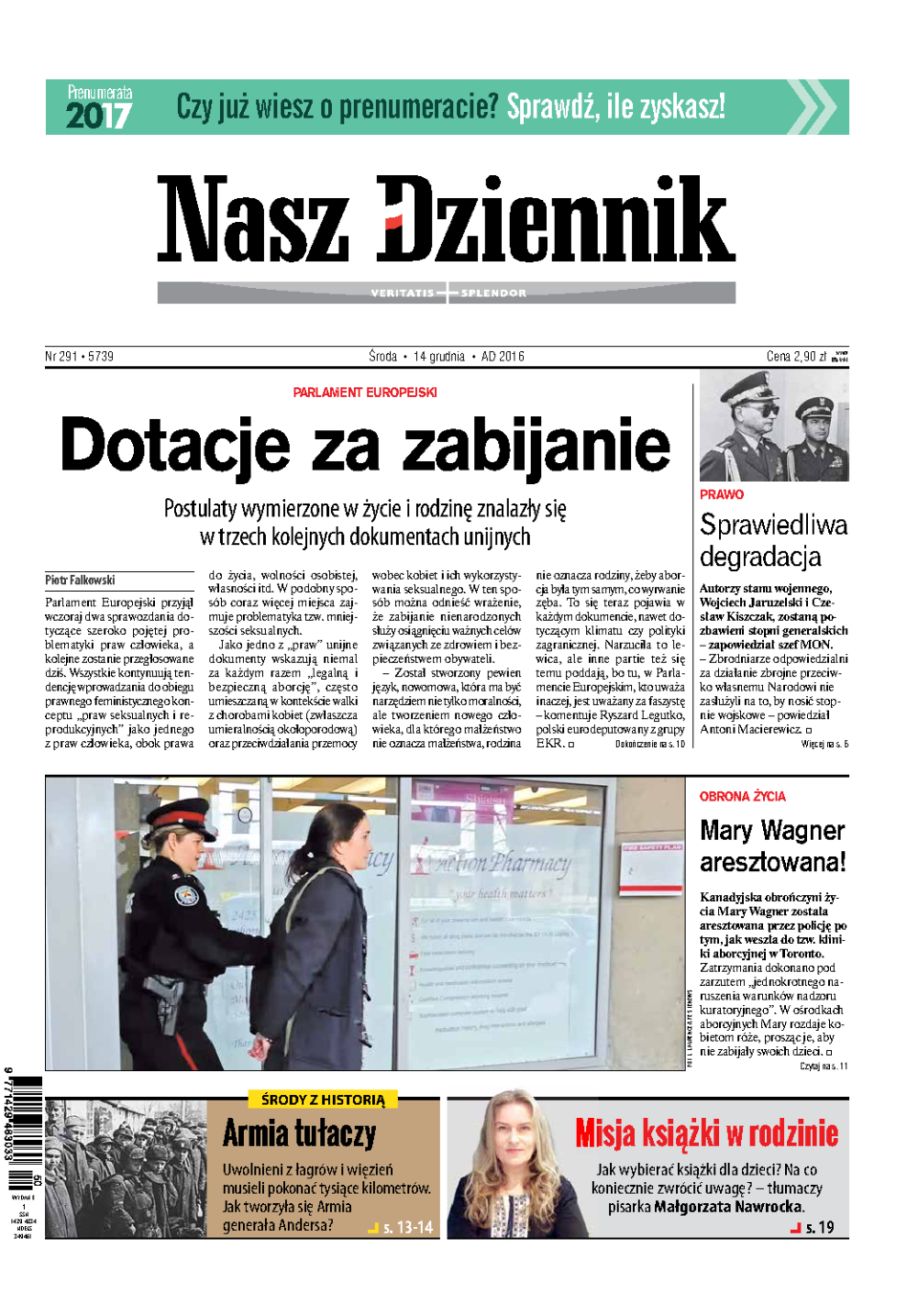 Nasz Dziennik z dnia 14.12.2016 wydanie PDF