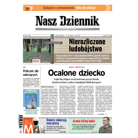 Nasz Dziennik z dnia 17.12.2016 wydanie PDF