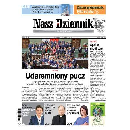 Nasz Dziennik z dnia 19.12.2016 wydanie PDF