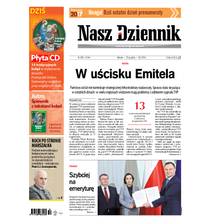 Nasz Dziennik z dnia 20.12.2016 wydanie PDF