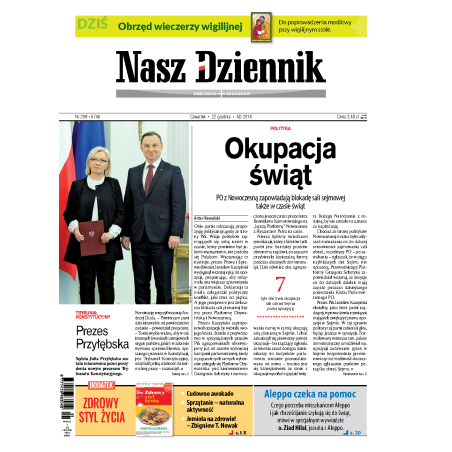 Nasz Dziennik z dnia 22.12.2016 wydanie PDF
