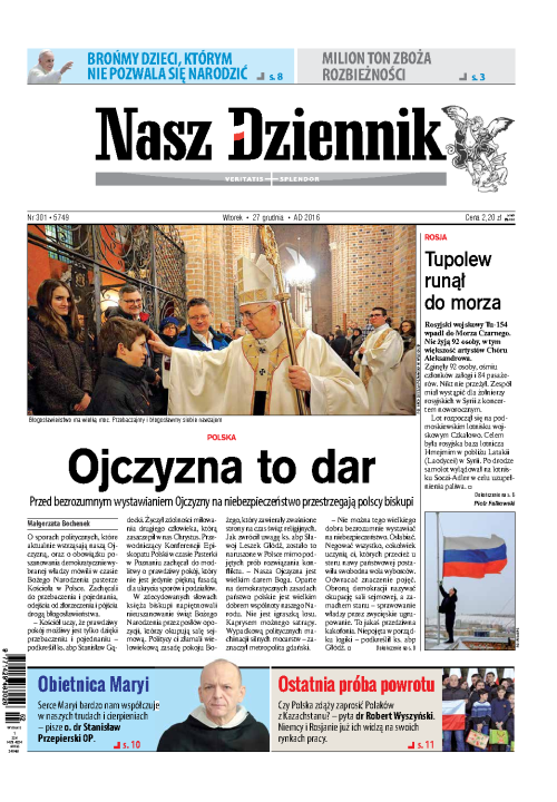 Nasz Dziennik z dnia 27.12.2016 wydanie PDF