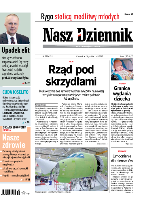 Nasz Dziennik z dnia 29.12.2016 wydanie PDF