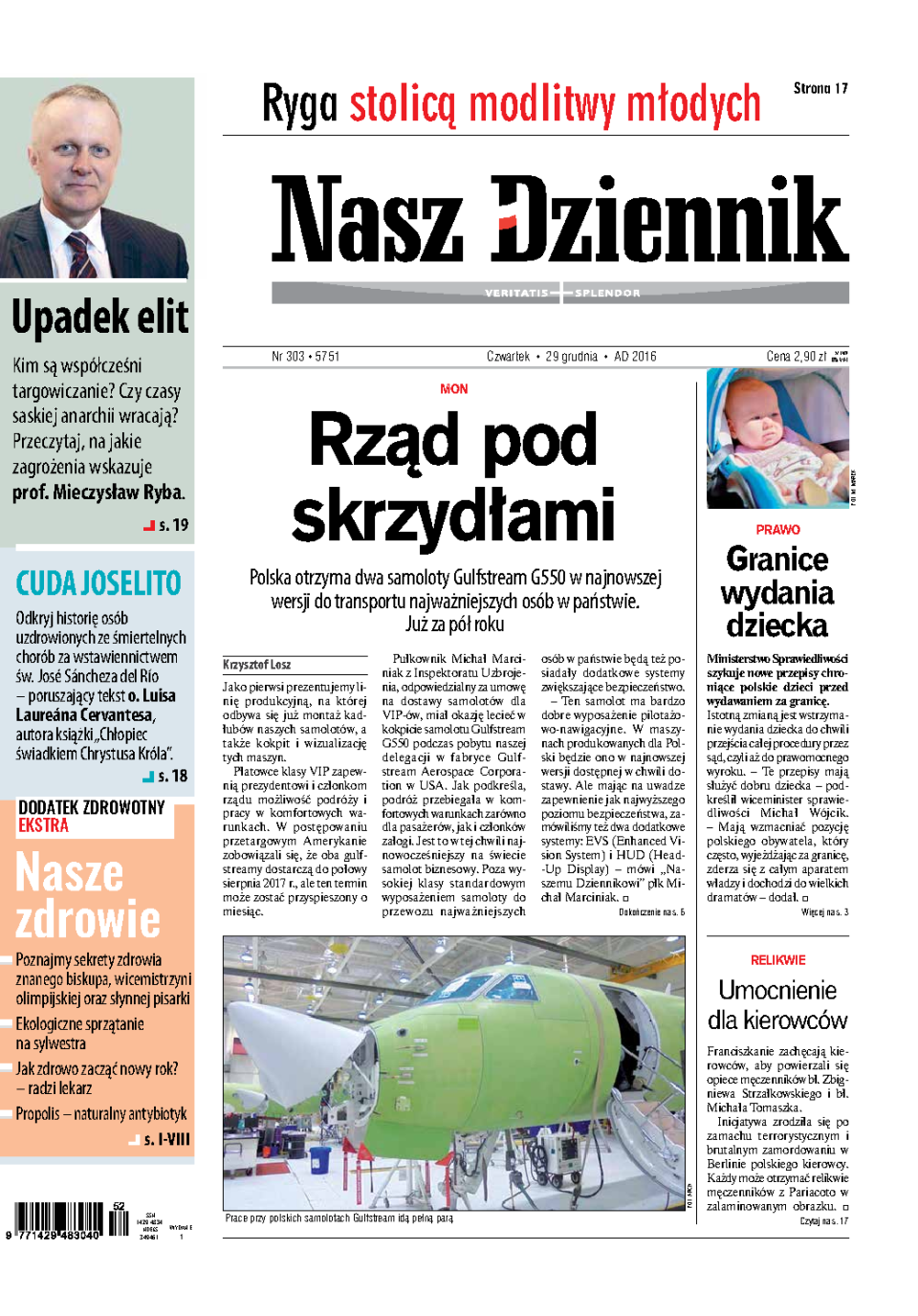 Nasz Dziennik z dnia 29.12.2016 wydanie PDF