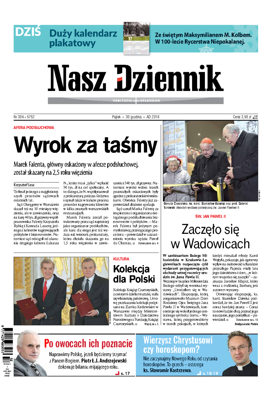 Nasz Dziennik z dnia 30.12.2016 wydanie PDF
