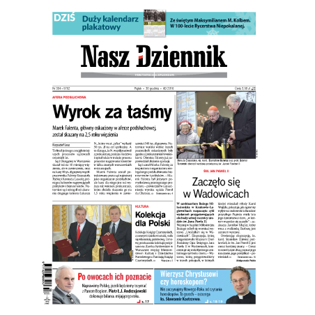 Nasz Dziennik z dnia 30.12.2016 wydanie PDF