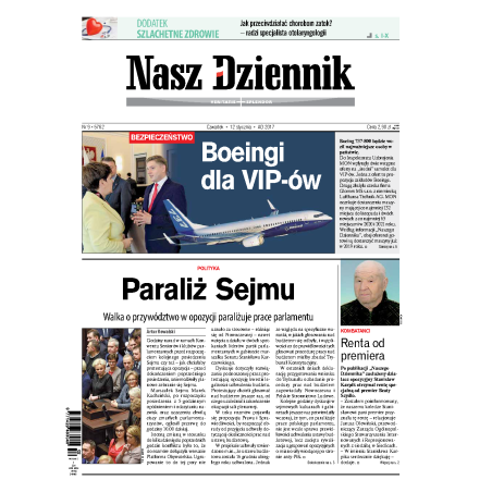 Nasz Dziennik z dnia 12.01.2017 wydanie PDF