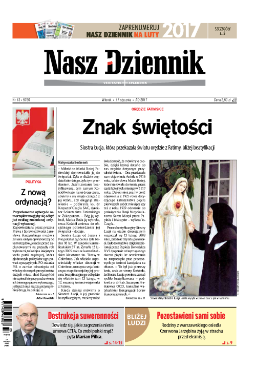 Nasz Dziennik z dnia 17.01.2017 wydanie PDF