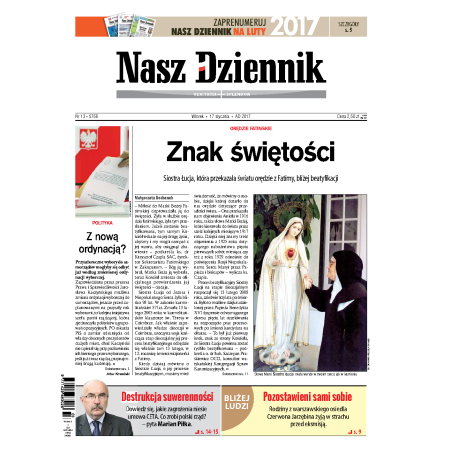 Nasz Dziennik z dnia 17.01.2017 wydanie PDF