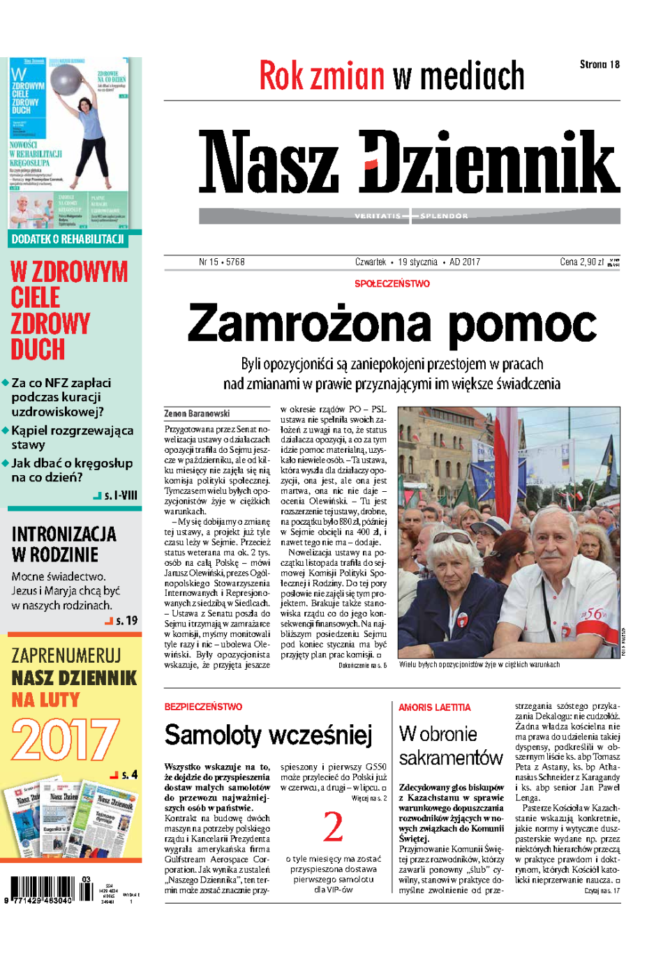 Nasz Dziennik z dnia 19.01.2017 wydanie PDF