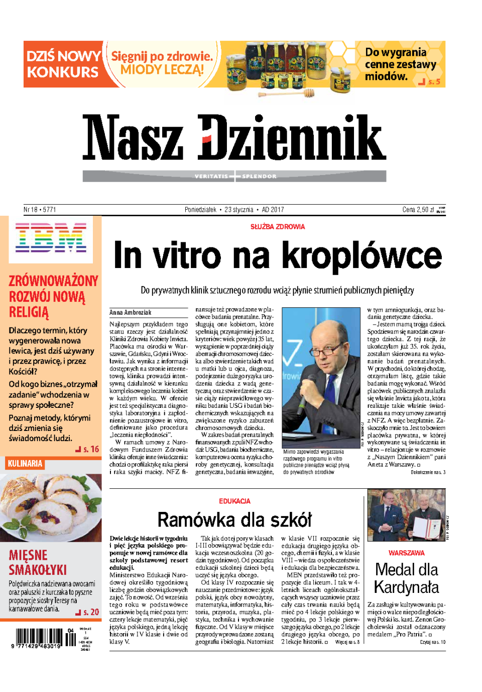 Nasz Dziennik z dnia 23.01.2017 wydanie PDF
