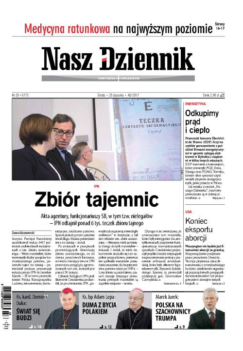 Nasz Dziennik z dnia 25.01.2017 wydanie PDF
