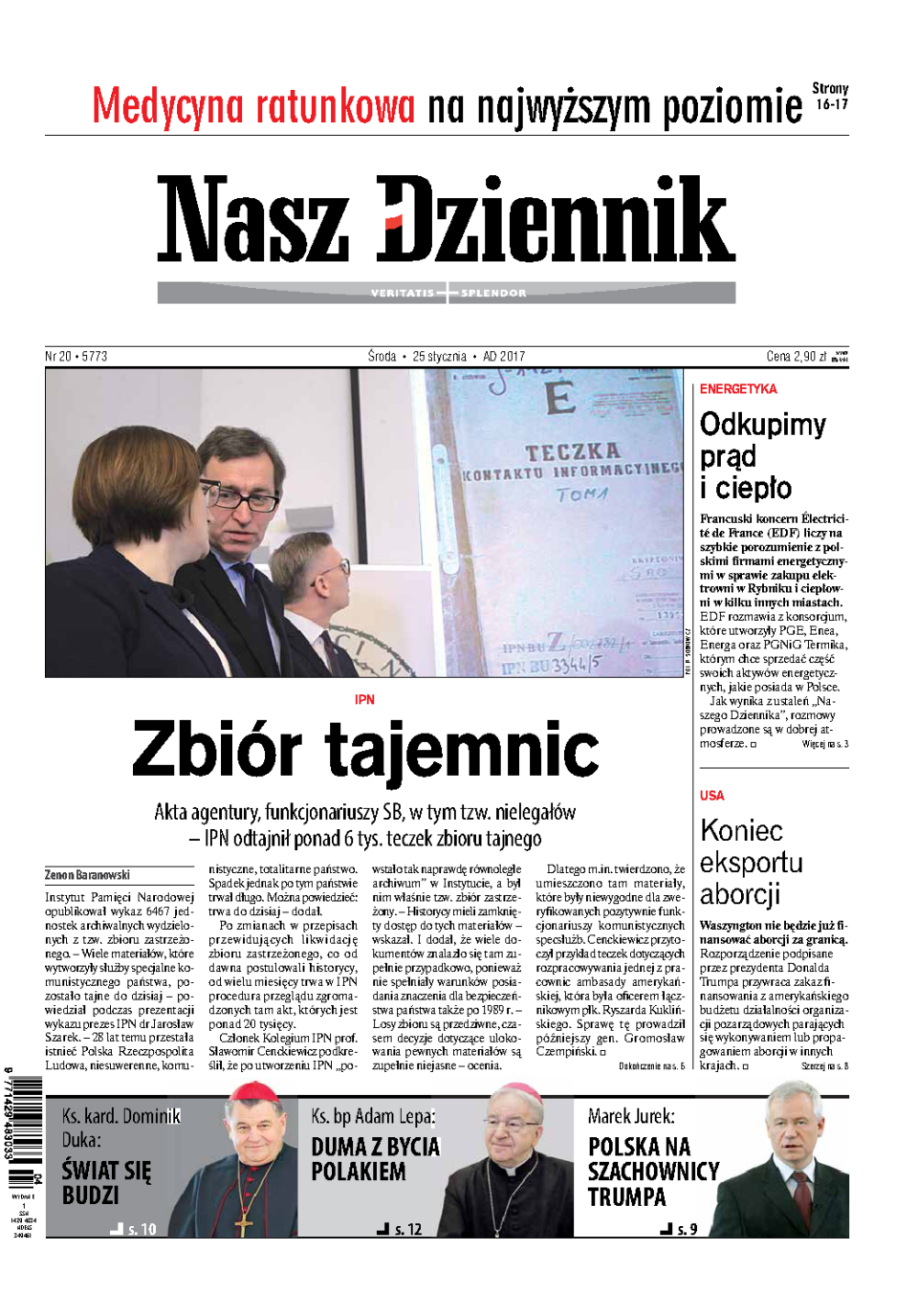 Nasz Dziennik z dnia 25.01.2017 wydanie PDF