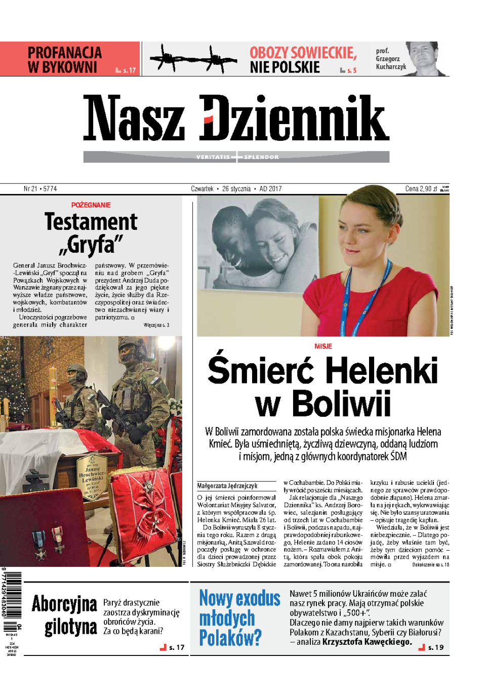 Nasz Dziennik z dnia 26.01.2017 wydanie PDF