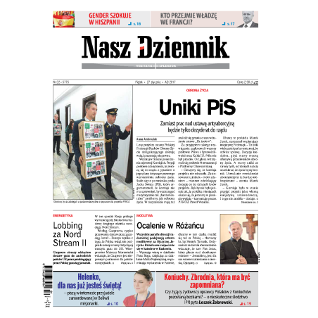 Nasz Dziennik z dnia 27.01.2017 wydanie PDF