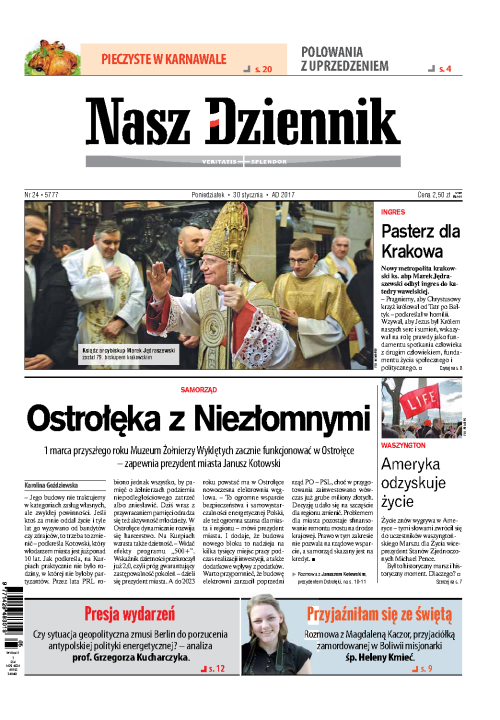 Nasz Dziennik z dnia 30.01.2017 wydanie PDF