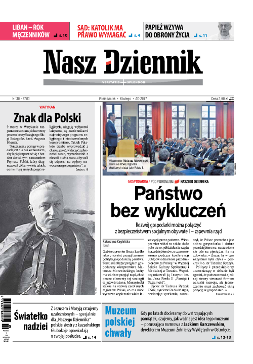 Nasz Dziennik z dnia 06.02.2017 wydanie PDF