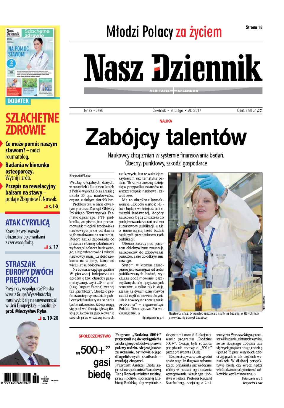 Nasz Dziennik z dnia 09.02.2017 wydanie PDF