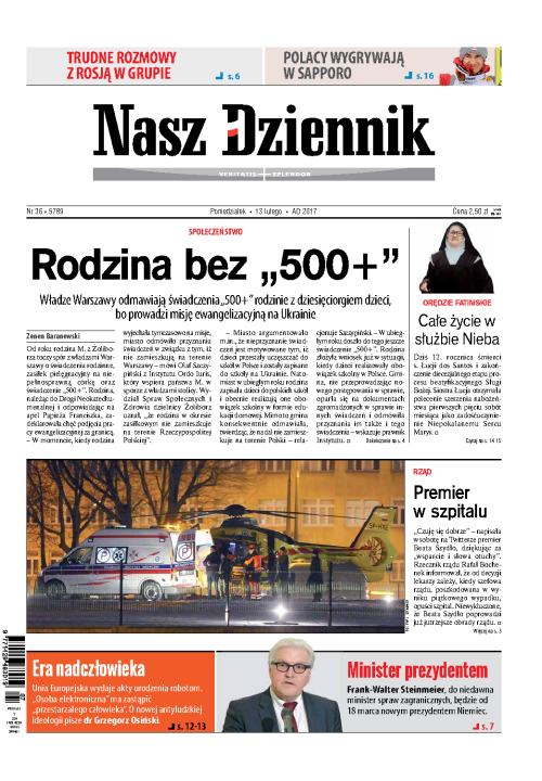 Nasz Dziennik z dnia 13.02.2017 wydanie PDF
