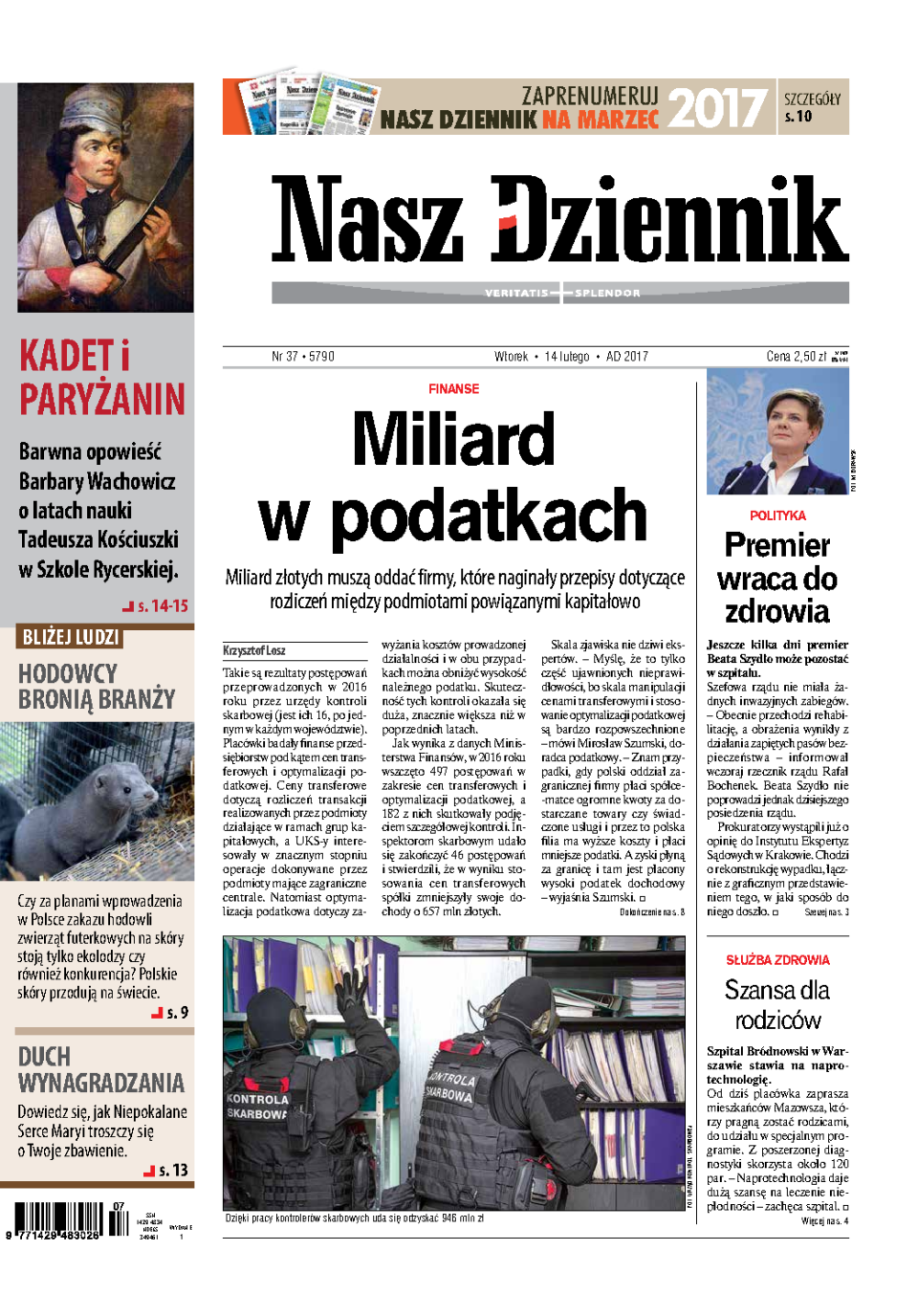 Nasz Dziennik z dnia 14.02.2017 wydanie PDF