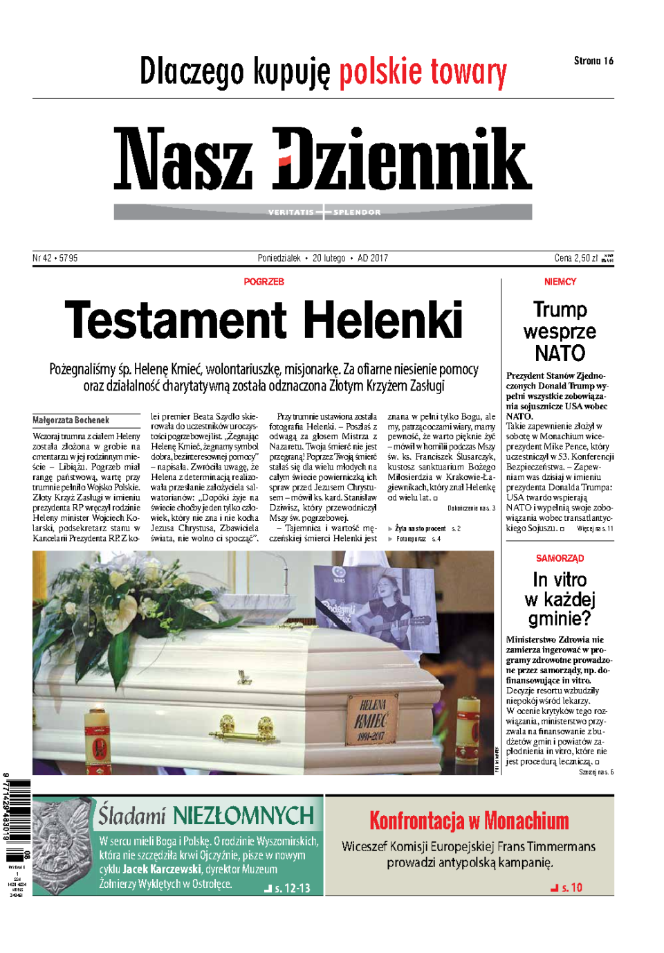 Nasz Dziennik z dnia 20.02.2017 wydanie PDF