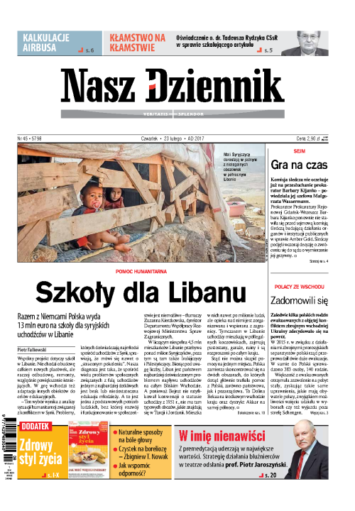 Nasz Dziennik z dnia 23.02.2017 wydanie PDF