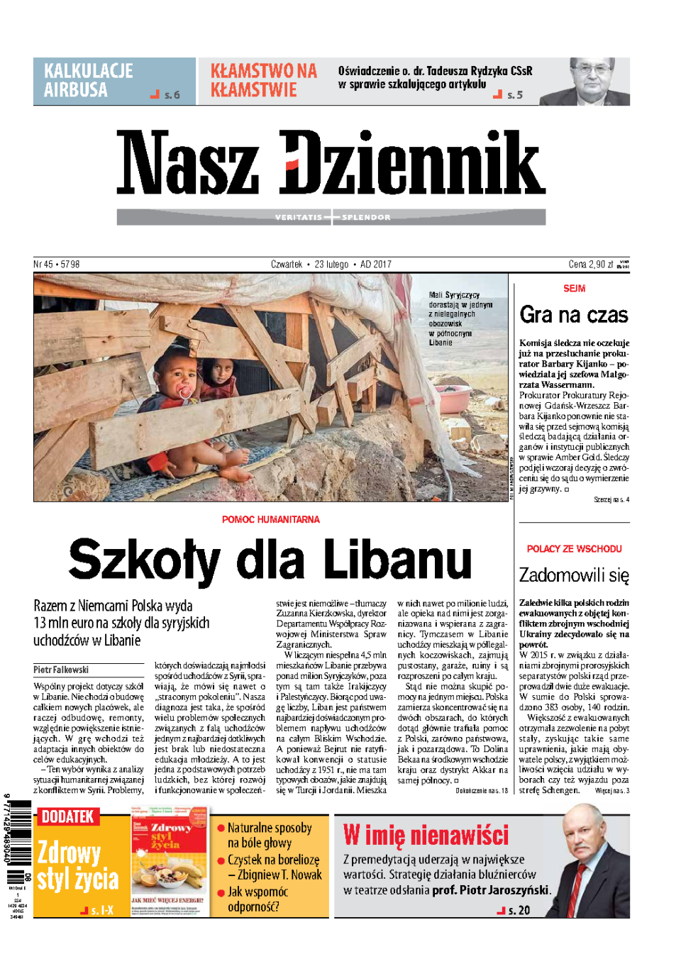 Nasz Dziennik z dnia 23.02.2017 wydanie PDF