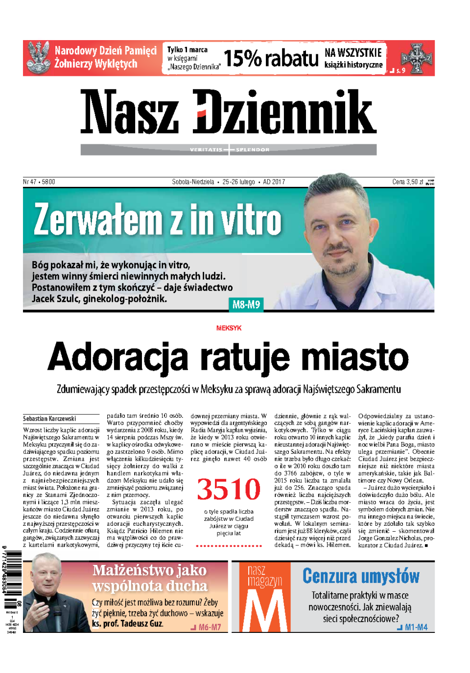 Nasz Dziennik z dnia 25.02.2017 wydanie PDF