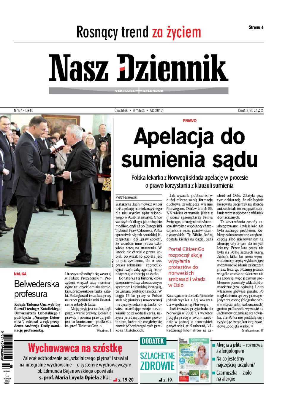 Nasz Dziennik z dnia 09.03.2017 wydanie PDF
