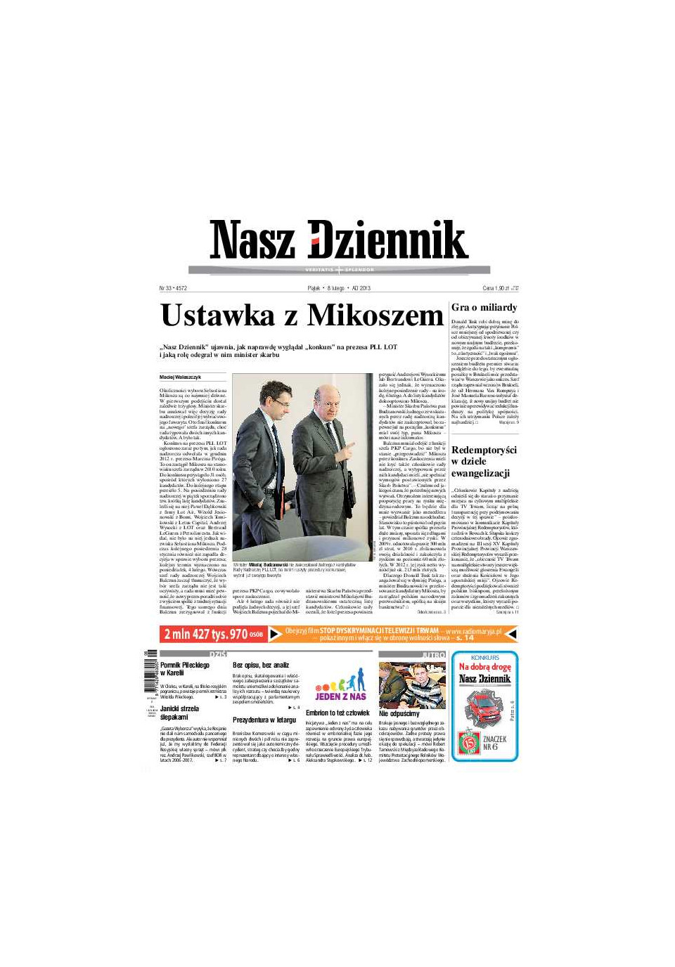 Nasz Dziennik z dnia 08.02.2013 wydanie PDF