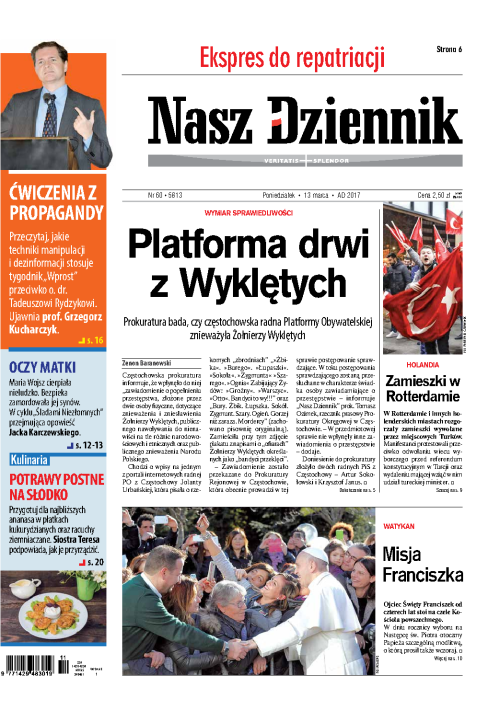 Nasz Dziennik z dnia 13.03.2017 wydanie PDF