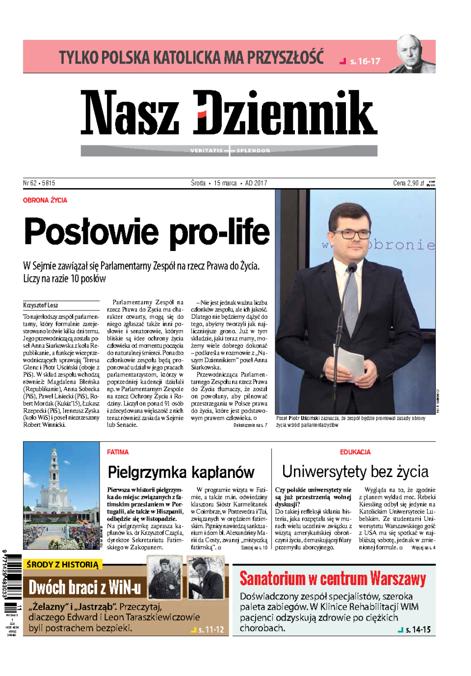 Nasz Dziennik z dnia 15.03.2017 wydanie PDF