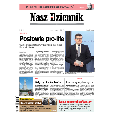 Nasz Dziennik z dnia 15.03.2017 wydanie PDF